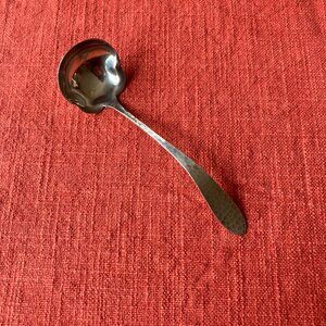 Vintage Hammered Sterling Silver Gravy Ladle 5.25in
